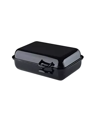 RIESS | Doppelbräter compatto in smalto 37x22cm nero | 